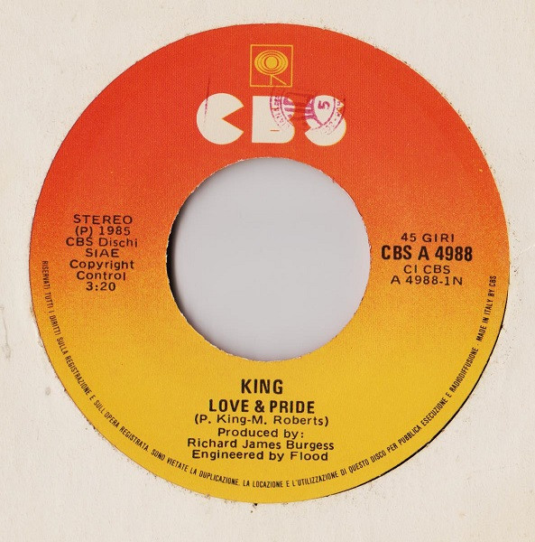 King - Love & Pride | CBS (CBS A 4988) - 3