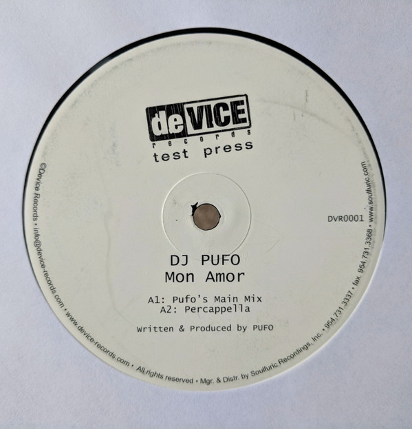 Pufo - Mon Amor | deVice Records (DVR0001) - main