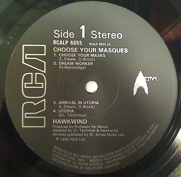 Hawkwind - Choose Your Masques | RCA (RCALP 6055) - 3 Hawkwind - Choose Your Masques | RCA (RCALP 6055) - 3