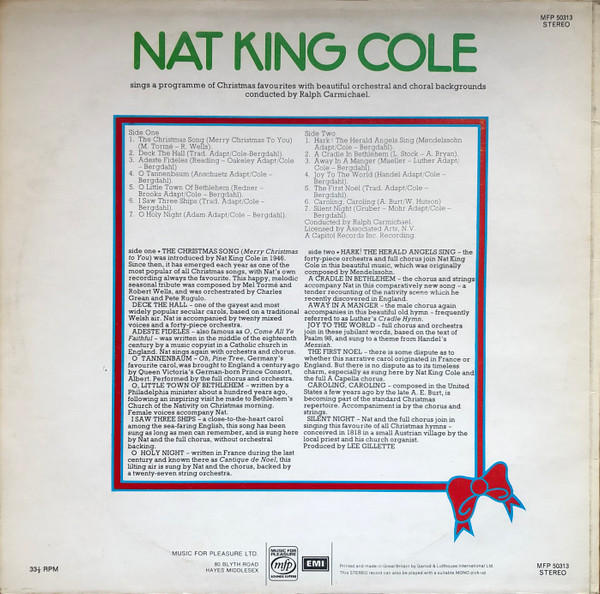 Nat King Cole - Nat King Cole's Christmas Song | Capitol Records (MFP 50313) - 2 Nat King Cole - Nat King Cole's Christmas Song | Capitol Records (MFP 50313) - 2