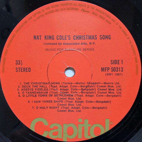 Nat King Cole - Nat King Cole's Christmas Song | Capitol Records (MFP 50313) - 3 Nat King Cole - Nat King Cole's Christmas Song | Capitol Records (MFP 50313) - 3