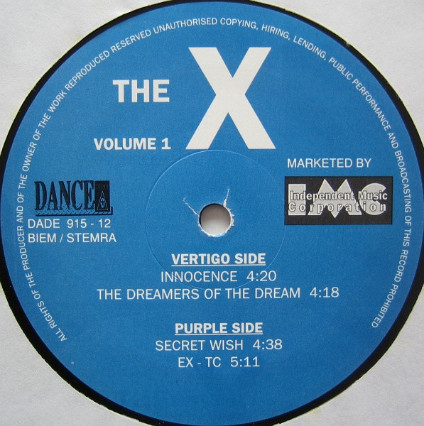 The X - The X - Volume 1 | Dance Device (DADE 915 - 12) - 3