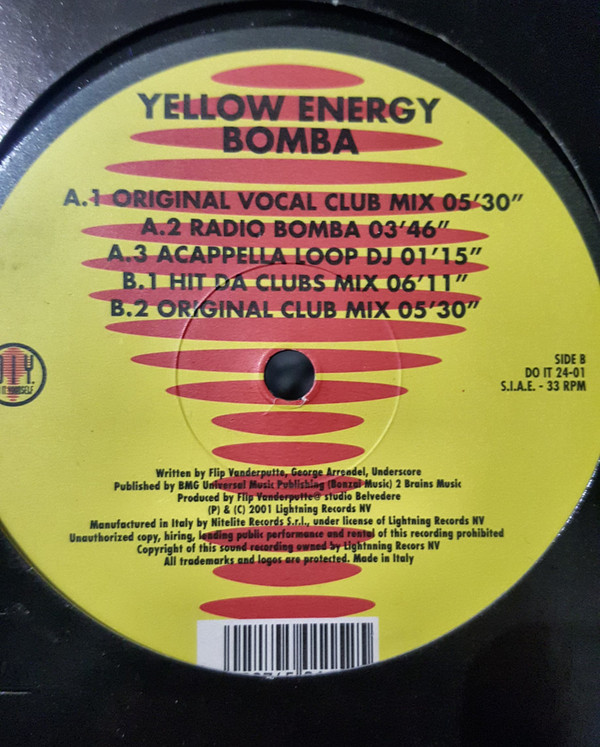 Yellow Energy - Bomba | Do It Yourself Entertainment (DO IT 24-01)
