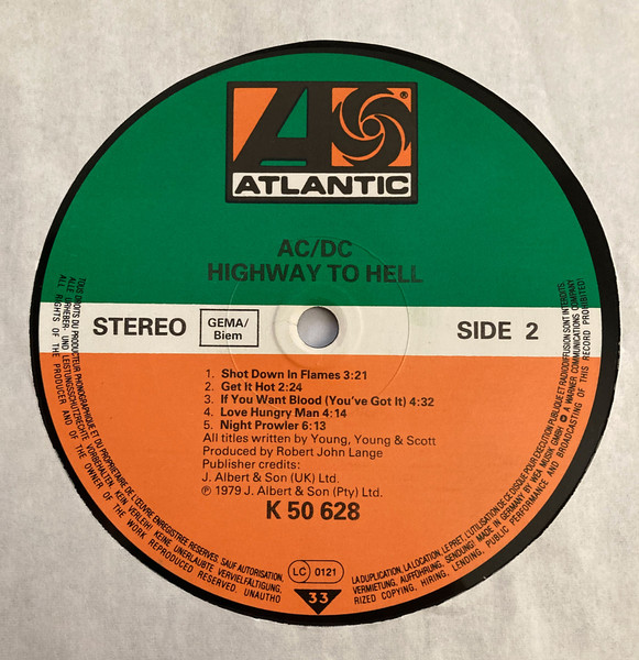 AC/DC - Highway To Hell | Atlantic (ATL 50 628) - 4