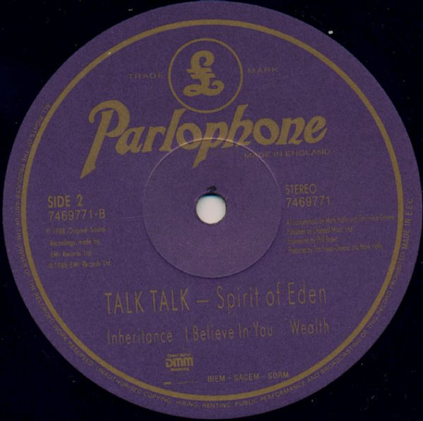 Talk Talk - Spirit Of Eden | Parlophone (064 7 46977 1) - 4