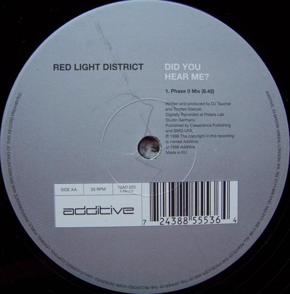 Red Light District - Did You Hear Me? | Additive (12AD 025) - 3