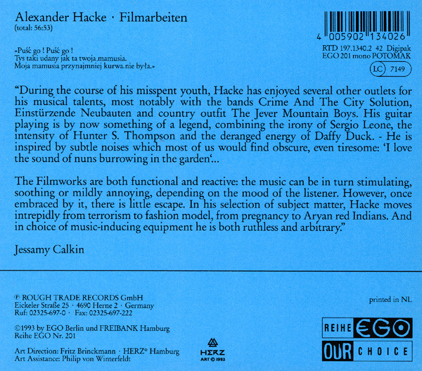 Alexander Hacke - Filmarbeiten | Our Choice (RTD 197.1340.2 42) - 2