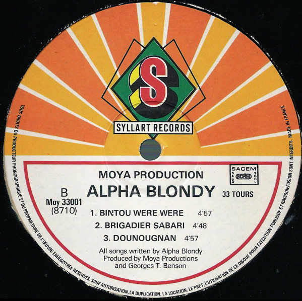 Alpha Blondy And The Natty Rebels - Jah Glory | Moya Productions (Moy 33001) - 4 Alpha Blondy And The Natty Rebels - Jah Glory | Moya Productions (Moy 33001) - 4