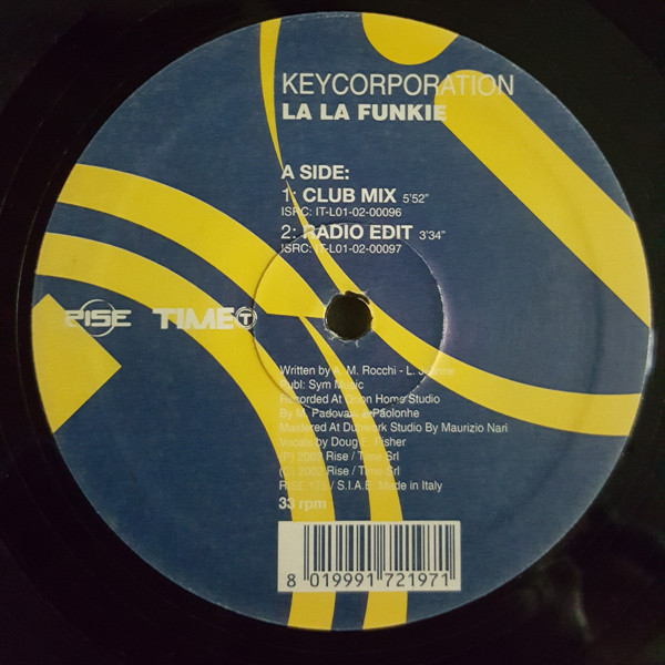 Keycorporation - La La Funkie | Rise (RISE 175) - 3 Keycorporation - La La Funkie | Rise (RISE 175) - 3