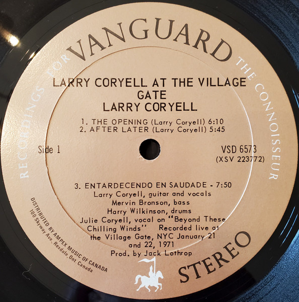 Larry Coryell - At The Village Gate | Vanguard (VSD-6573) - 3