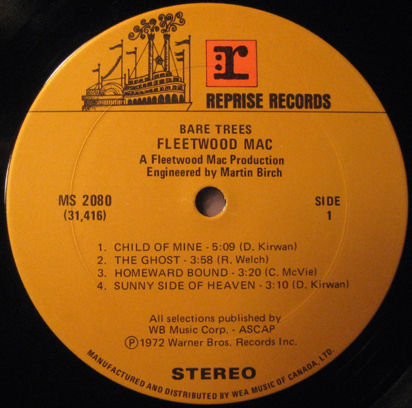 Fleetwood Mac - Bare Trees [Vinyl] | Reprise Records (MS 2080) - 3