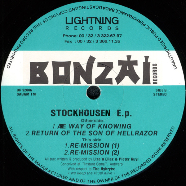 Stockhousen - Stockhousen E.p. | Bonzai Records (BR 92006)