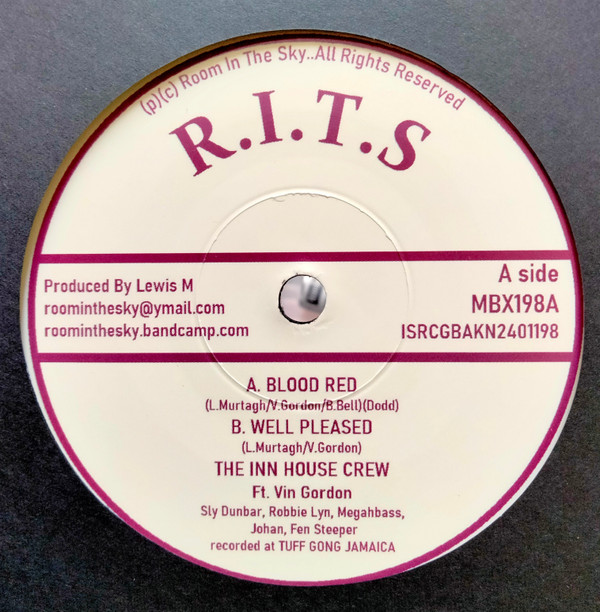 The Inn House Crew  &  Vin Gordon - Blood Red / Well Pleased | Room In The Sky (MBX198)