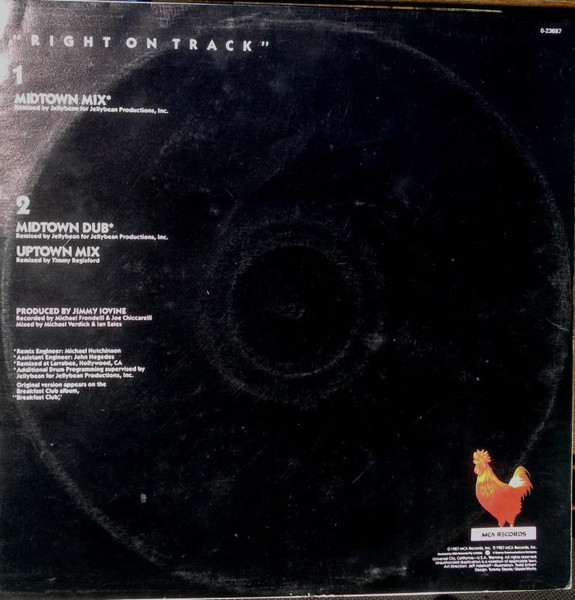 Breakfast Club - Right On Track | MCA Records (0-23687) - 2