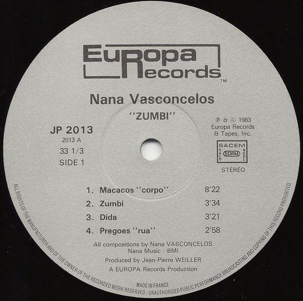 Naná Vasconcelos - Zumbi | Europa Records (JP 2013) - 3