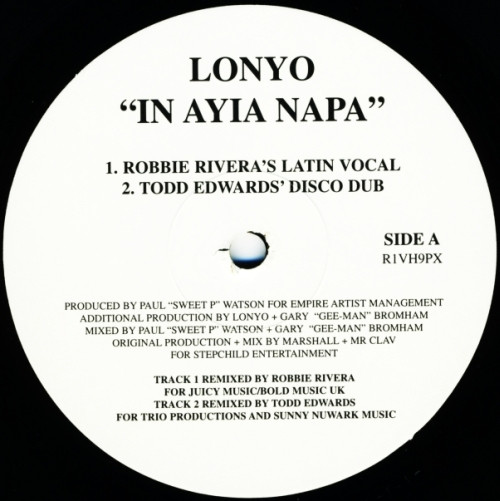 Lonyo - In Ayia Napa | Riverhorse Records (RIVH9PX)