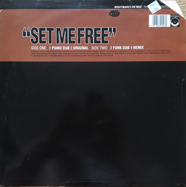 Nightmares On Wax Featuring Desoto - Set Me Free | Warp Records (WAP 24) - 2