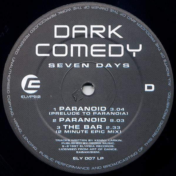 Dark Comedy - Seven Days | Elypsia (ELY 007 LP) - 6