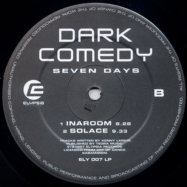 Dark Comedy - Seven Days | Elypsia (ELY 007 LP) - 4