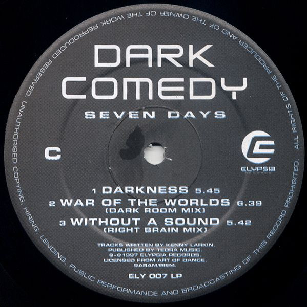 Dark Comedy - Seven Days | Elypsia (ELY 007 LP) - 5