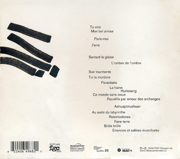 Chloé Sainte-Marie - Parle-Moi | FGC Disques (FGCCD-4968) Chloé Sainte-Marie - Parle-Moi | FGC Disques (FGCCD-4968)