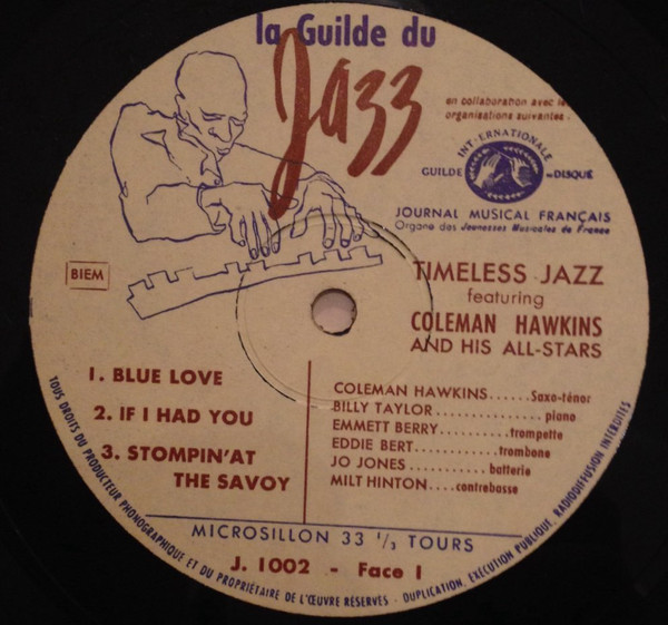Coleman Hawkins All Star Band - Timeless Jazz | Guilde Du Jazz (J-1002) - 3 Coleman Hawkins All Star Band - Timeless Jazz | Guilde Du Jazz (J-1002) - 3