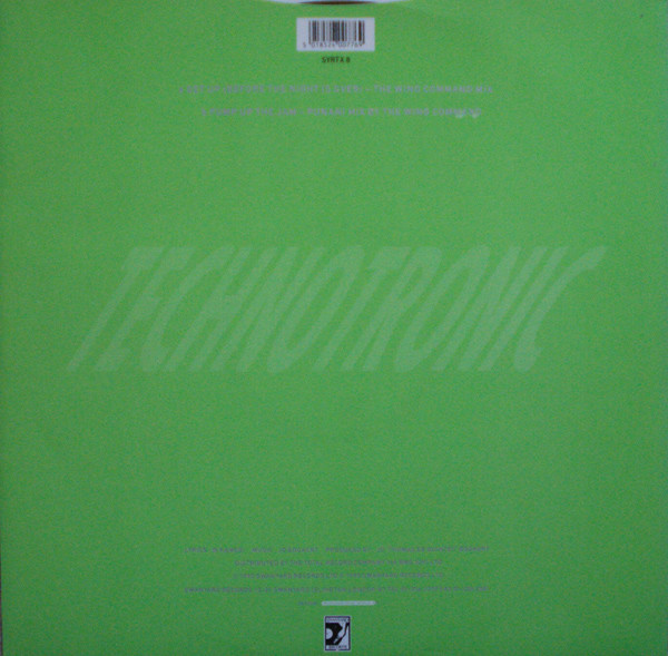 Technotronic Featuring Ya Kid K - Get Up (Before The Night Is Over) / Pump Up The Jam - The Wing Command Remixes | Swanyard Records Ltd (SYRTX 8) - 2