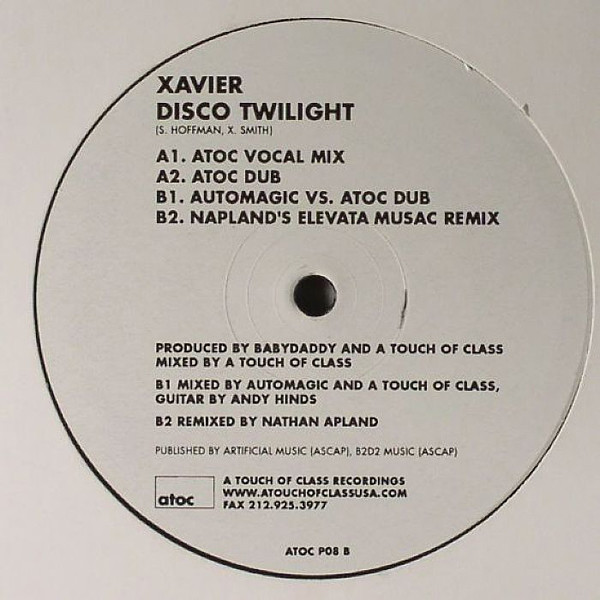 Xavier - Disco Twilight | A Touch Of Class Recordings (ATOCP 08)