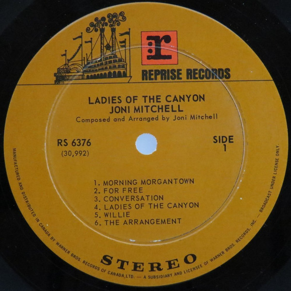 Joni Mitchell - Ladies Of The Canyon | Reprise Records (RS 6376) - 3 Joni Mitchell - Ladies Of The Canyon | Reprise Records (RS 6376) - 3