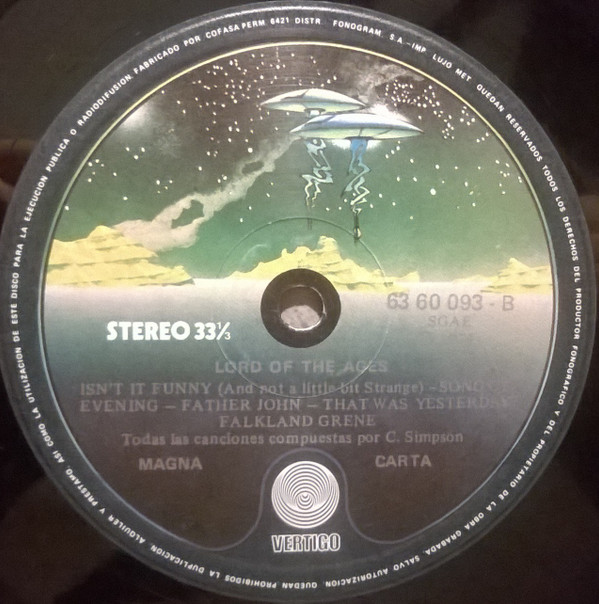 Magna Carta - Lord Of The Ages | Vertigo (63 60 093) - main