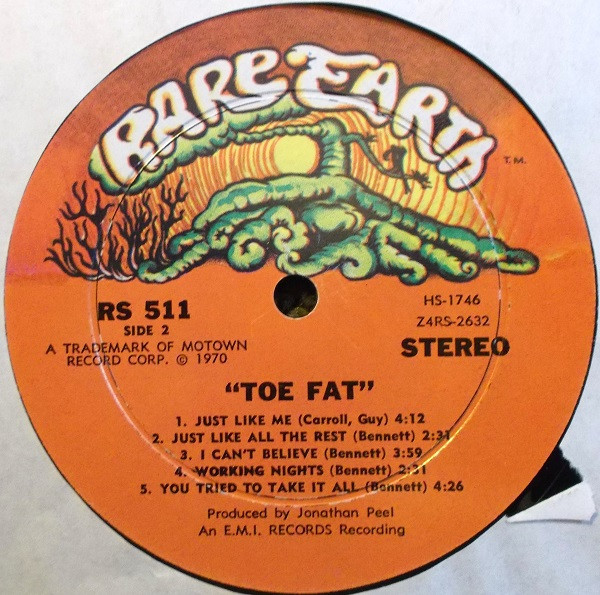 Toe Fat - Toe Fat | Rare Earth (RS511) - 4