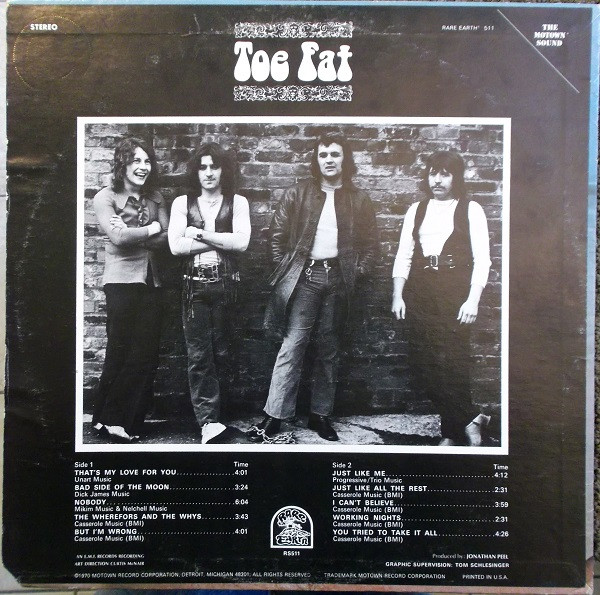 Toe Fat - Toe Fat | Rare Earth (RS511) - 2