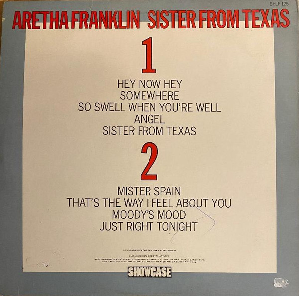 Aretha Franklin - Sister From Texas | Showcase (SHLP 125) - 2