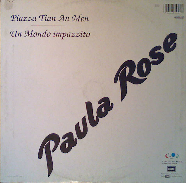 Paula Rose - Piazza Tian An Men / Un Mondo Impazzito | EMI (14 2035506) - main Paula Rose - Piazza Tian An Men / Un Mondo Impazzito | EMI (14 2035506) - main