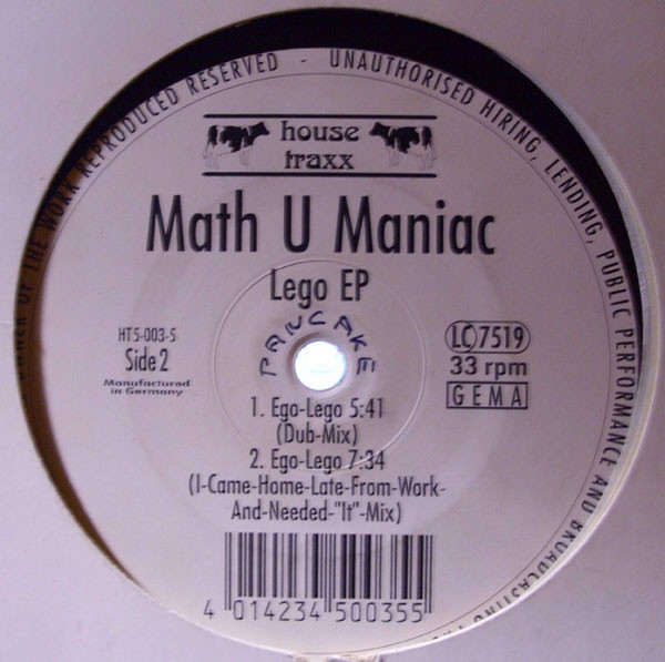 Math U Maniac - Lego EP | House Traxx (HT 5-003-5) - 2