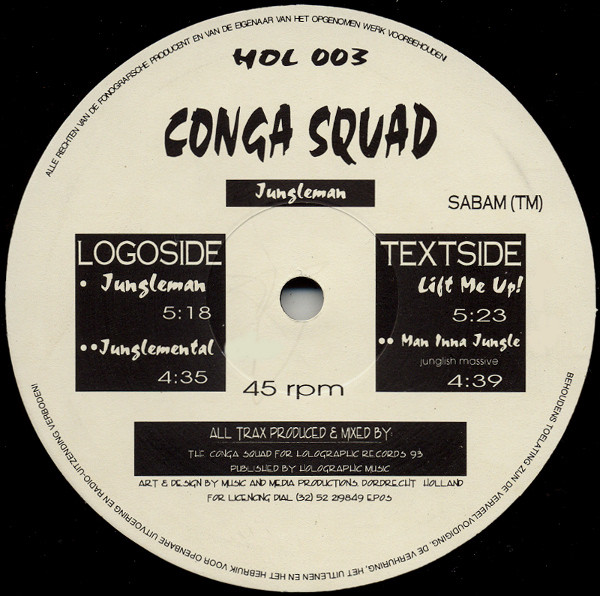 Conga Squad - Jungleman | Holographic (HOL 003) - main Conga Squad - Jungleman | Holographic (HOL 003) - main