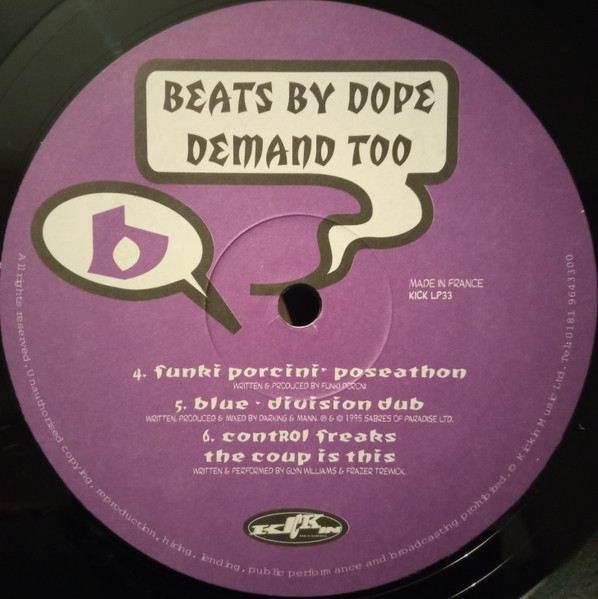 Various - Beats By Dope Demand Too | Kickin Records (KICK LP33) - 4