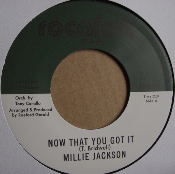 Millie Jackson - Now That You Got / Hypocrisy | Rocafort Records (ROC-064)