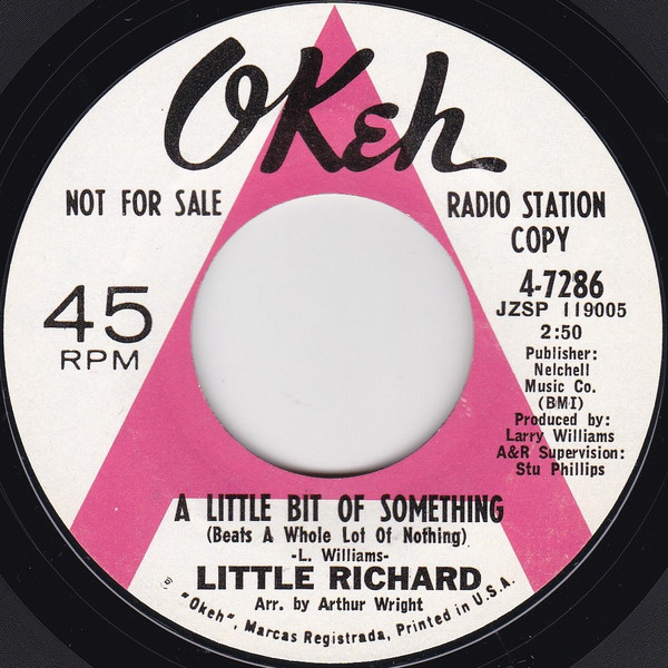 Little Richard - A Little Bit Of Something (Beats A Whole Lot Of Nothing) / Money | Okeh (4-7286)