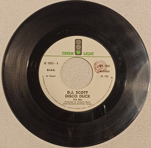 D. J. Scott - Disco Duck | Green Light (GL 12002) - 2