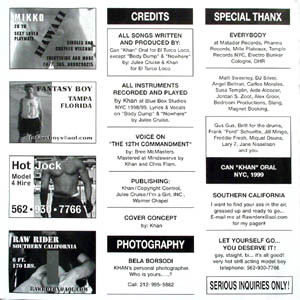 Khan - 1-900-GET-KHAN | Matador (OLE 345-1) - 3