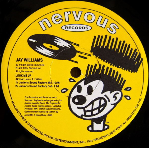 Jay Williams - Look Me Up | Nervous Records (NE 20151-1) - 3 Jay Williams - Look Me Up | Nervous Records (NE 20151-1) - 3