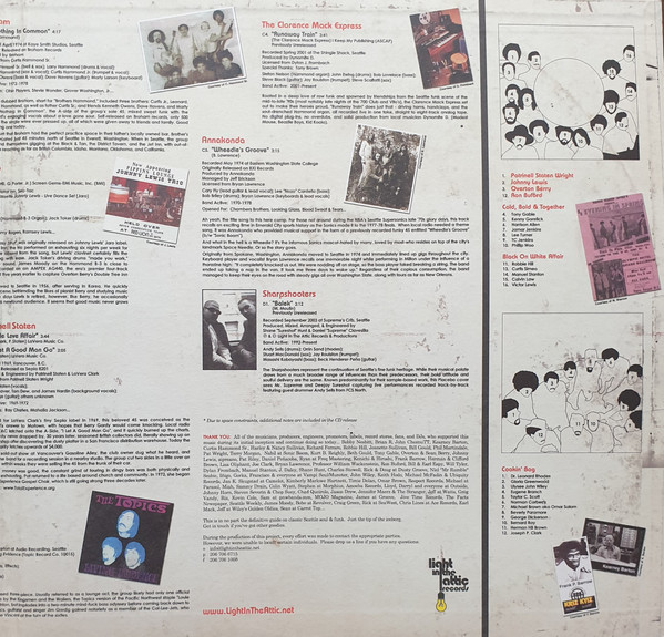 Various - Wheedle's Groove (Seattle's Finest In Funk & Soul • 1965-75) | Light In The Attic (LITA 009) - 3