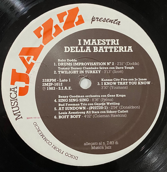 Various - I Maestri Della Batteria | Musica Jazz (2MJP-1012) - 3
