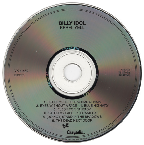 Billy Idol - Rebel Yell | Chrysalis (VK 41450) - 3