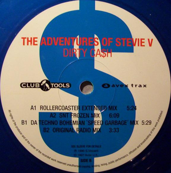 Adventures Of Stevie V. Featuring Nazlyn - Dirty Ca$h (Remixes) | Club Tools (006420-0 CLU) - 3