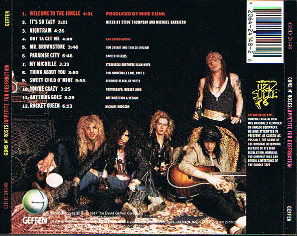 Guns N' Roses - Appetite For Destruction | Geffen Records (24148-2) - 2