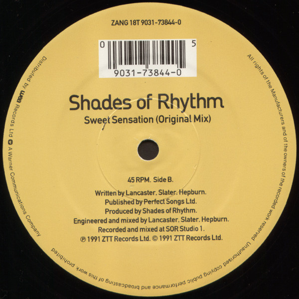Shades Of Rhythm - Sweet Sensation | ZTT (ZANG 18T) - 4