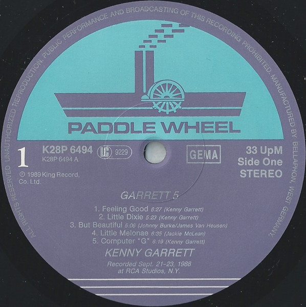 Kenny Garrett - Garrett 5 | Paddle Wheel (K28P 6494) - 3