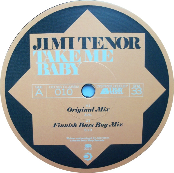 Jimi Tenor - Take Me Baby | Decks Classix (DECKS CLASSIX 010) - 3